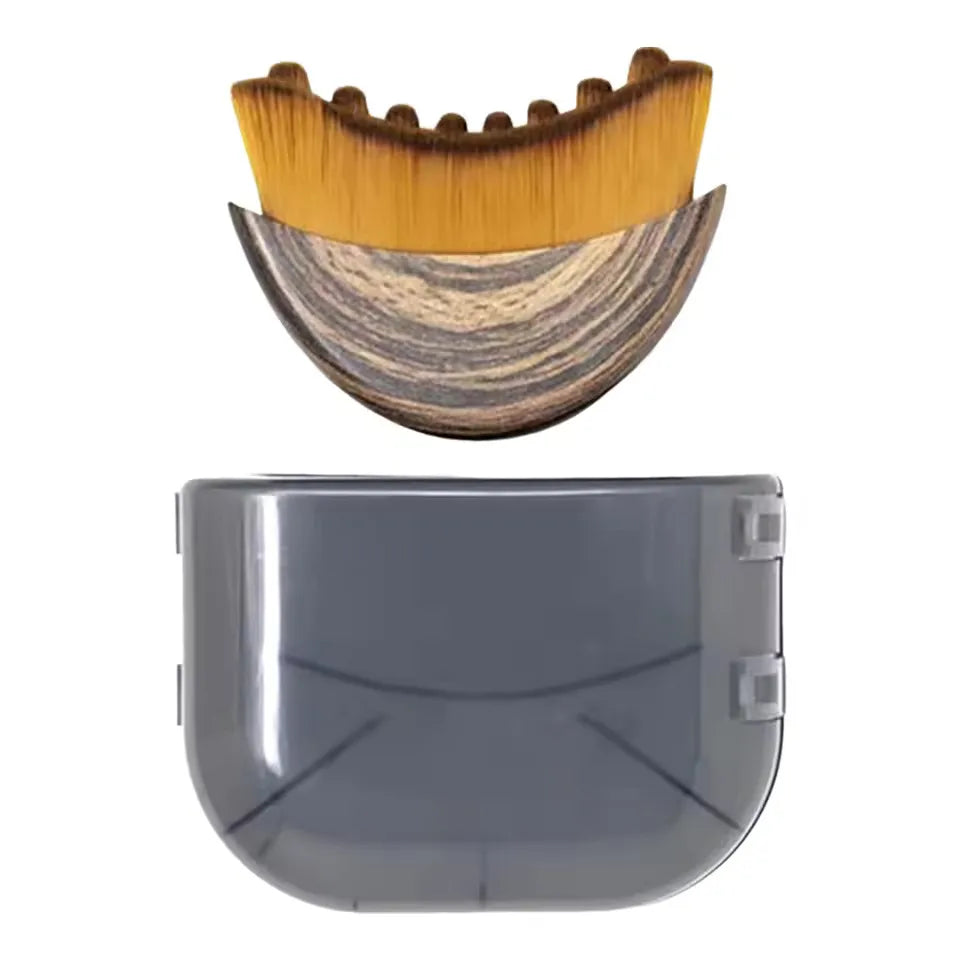 Brosse faciale lymphatique – Brosse ergonomique sèche pour visage, mâchoire et menton – Massage lymphatique, lifting et anti-gonflement