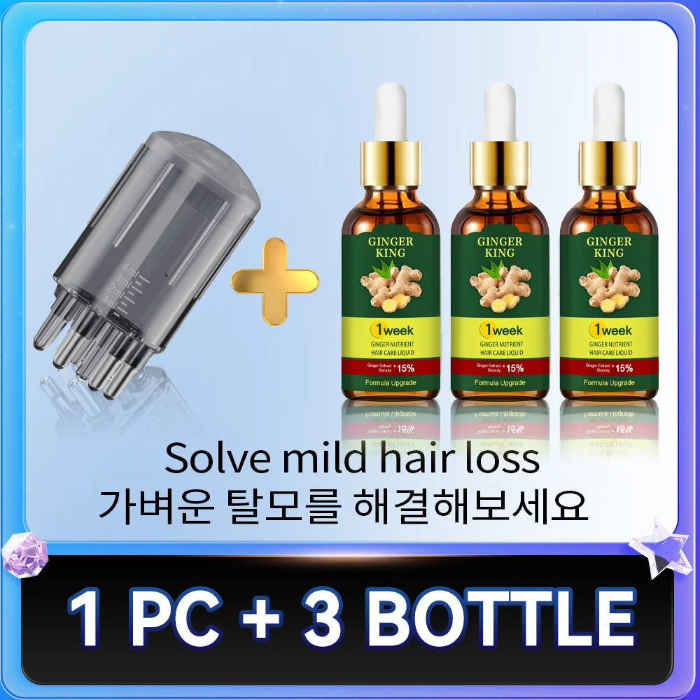 Applicateur & masseur pour cuir chevelu – Peigne distributeur de liquide – Outil massage pour croissance des cheveux