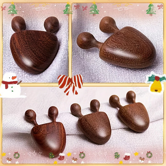 Masseur visage en bois de santal – Pour nez, visage et yeux – Massage des méridiens & relaxation