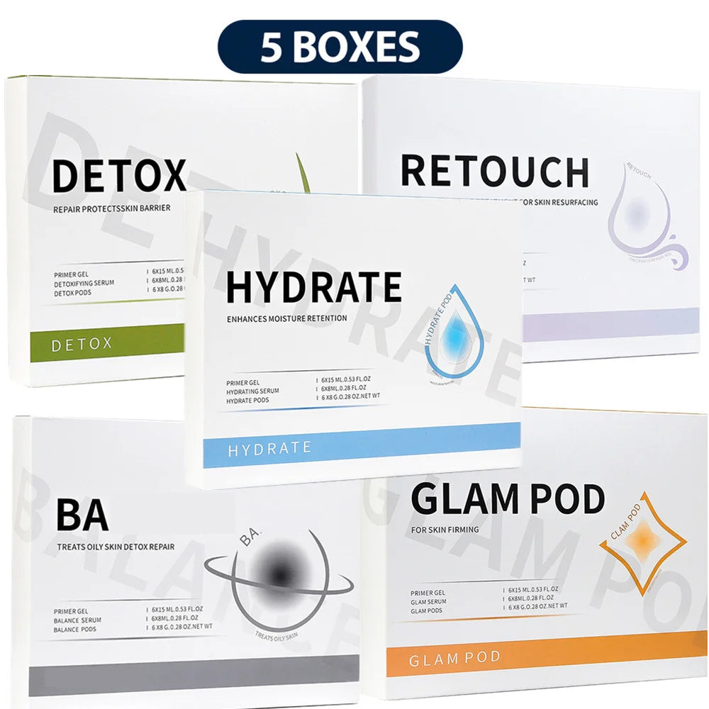 Lot de 5 capsules CO₂ pour stylo à bulles – Nettoyage aqua du visage – Soin spa oxygénant