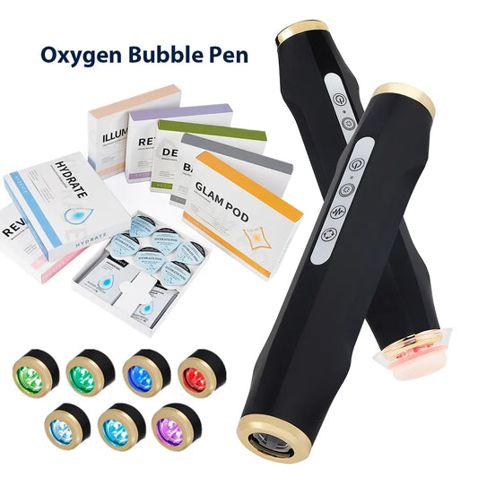 Stylo à bulles d’oxygène CO₂ – Appareil facial portable – Soin spa visage oxygénant & nettoyant
