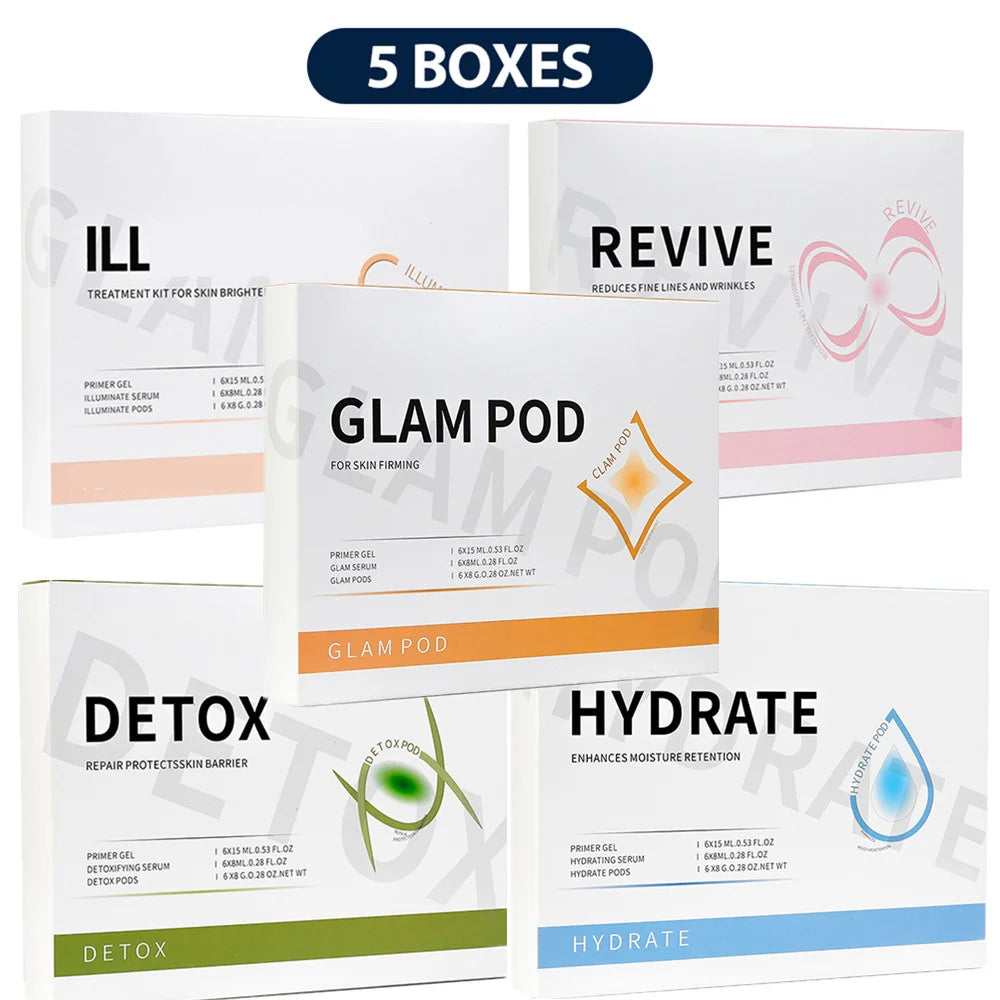 Lot de 5 capsules CO₂ pour stylo à bulles – Nettoyage aqua du visage – Soin spa oxygénant