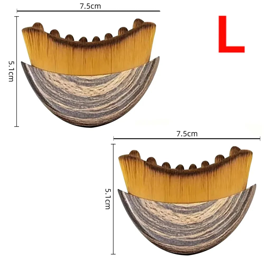 Brosse faciale lymphatique – Brosse ergonomique sèche pour visage, mâchoire et menton – Massage lymphatique, lifting et anti-gonflement