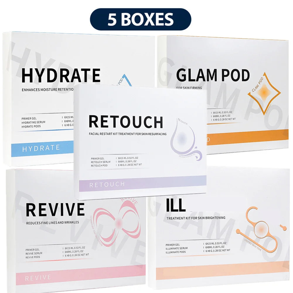 Lot de 5 capsules CO₂ pour stylo à bulles – Nettoyage aqua du visage – Soin spa oxygénant