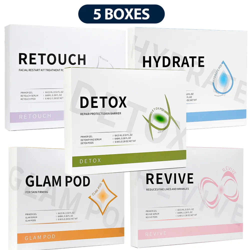 Lot de 5 capsules CO₂ pour stylo à bulles – Nettoyage aqua du visage – Soin spa oxygénant